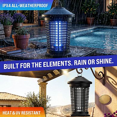 Outdoor & Indoor USB Rechargeable Waterproof 4000V Electronic Mosquito Killer Lantern