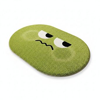 Cute Cartoon Face Tufted Floor Mat Soft Plush Non Slip Backing Decorative Indoor Rug