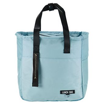 Lunch Insulated Bag, Thermal Leakproof Cooler Tote Bag with Side Pockets 10.6"x6"x11"
