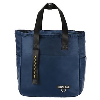 Lunch Insulated Bag, Thermal Leakproof Cooler Tote Bag with Side Pockets 10.6"x6"x11"
