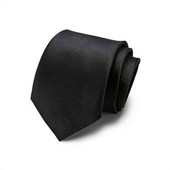 Men's Solid Smooth Finish Tie Classic Necktie 57 in Length 3.1 in Width Formal Business Accessory
