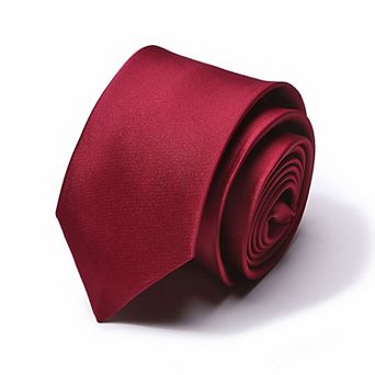 Men's Solid Smooth Finish Tie Classic Necktie 57 in Length 3.1 in Width Formal Business Accessory