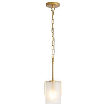 KWPZQEB Industrial Pendant Light with Glass Shade, Adjustable Metal Pendant Light(Bulb Not Included)