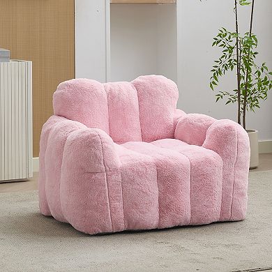 Lotus Compression Sofa Bean Bag Chair with Pull Ring