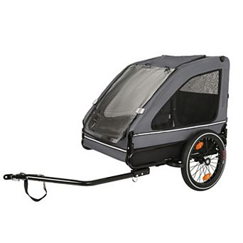 KWPZQEB Pet Bike Trailer Dog Cart with Folding Cart Frame & Quick Release Wheel, Non-Slip Floor