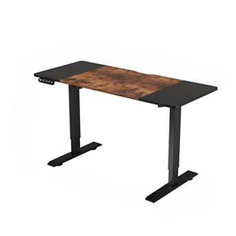 KWPZQEB 55" Electric Standing Rectangular Desk, Height Adjustable Desk, Computer Table for Home