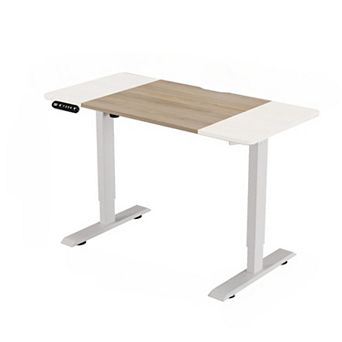 KWPZQEB 55" Electric Standing Rectangular Desk, Height Adjustable Desk, Computer Table for Home