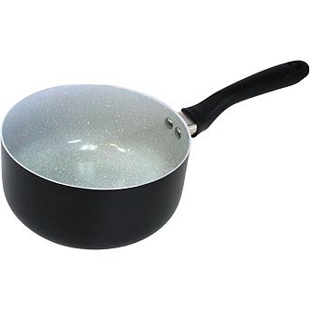 Ceramic Nonstick Saucepan with Lid, Aluminum, Cool-Touch Handle