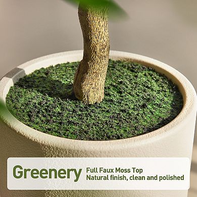 VeriNatural Artificial Olive Tree with Layered Leaves, Fake Shady Lady Tree for Indoor Home Decor