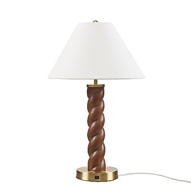 INK+IVY Helixia Twisted Accent Table Lamp