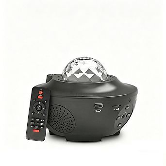 Sound-Activated & Auto-Off Galaxy Projector with 21 Dynamic Lights for Relaxation