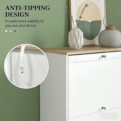 Slim Narrow Shoe Cabinet with 3 Flip Drawers & Adjustable Shelves, Ideal for Entryway & Hallway