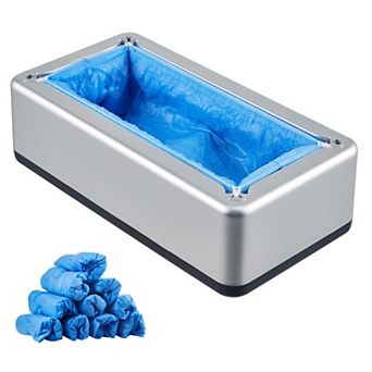 SKONYON Shoe Cover Dispenser, Automatic Shoe Covers Dispenser with 100 pc of Non Slip Disposable