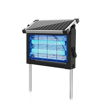 Solar Bug Zapper & Insect Killer 4500V Killing Grid, Covers 2100 sq ft for Indoor/Outdoor