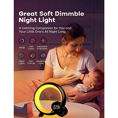 Smart Night Light with App/Remote Control, Bedside Lamp for Bedroom