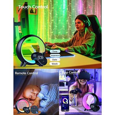 Smart Night Light with App/Remote Control, Bedside Lamp for Bedroom