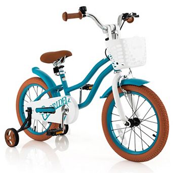 Kids Bike with Adjustable Handlebar and Removable Basket