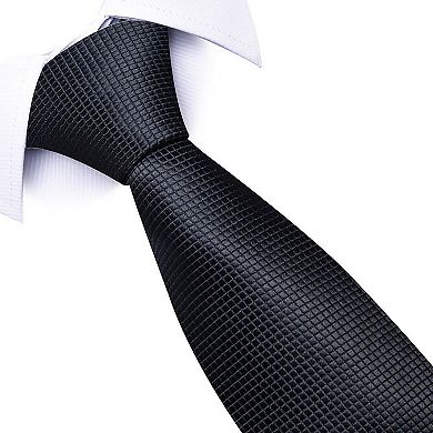 Men's Micro Dot Texture Tie Fine Woven Pattern Necktie Subtle Solid Look 57 In Length 3.1 In Width