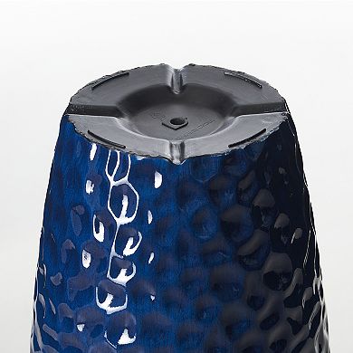 Glitzhome Set of 2 Oversized Honeycomb Textured Tall Plastic Planter, 31"H