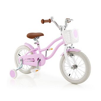 18 Inch Kid's Bike with Removable Training Wheels and Basket