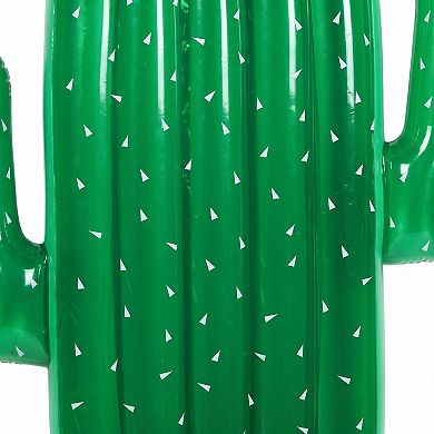 Cactus Shaped Inflatable Pool Float Lounge Raft with Wide Body Design Durable PVC Float