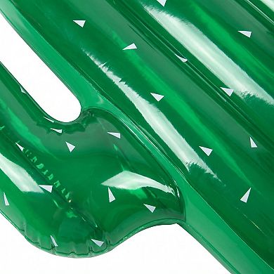 Cactus Shaped Inflatable Pool Float Lounge Raft with Wide Body Design Durable PVC Float