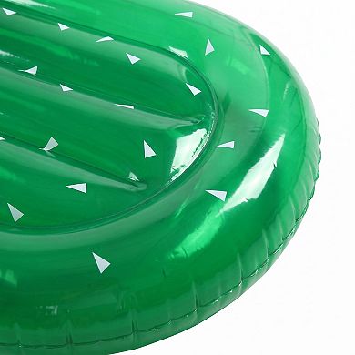 Cactus Shaped Inflatable Pool Float Lounge Raft with Wide Body Design Durable PVC Float