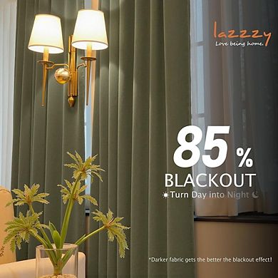 Blackout Velvet Window Curtains, Thermal Grommet Panels