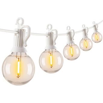 Outdoor LED String Lights, Shatterproof Connectable Weatherproof Patio Lights