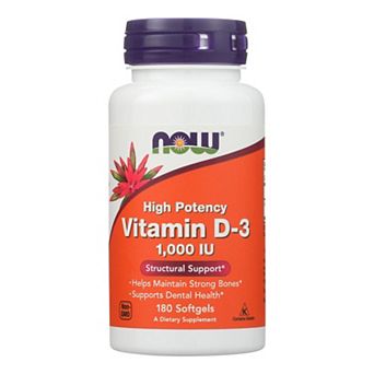Now Foods - Vitamin D-3 1000 IU - 1 Each-180 SGEL