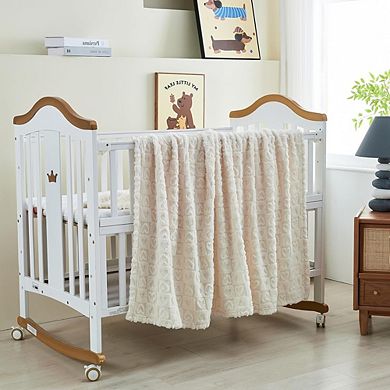 Throw Blanket Soft Fleece Plush Lightweight Decorative Cozy Blanket