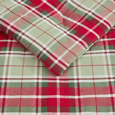 Laura Ashley Mulholland Plaid Red King Comforter Set