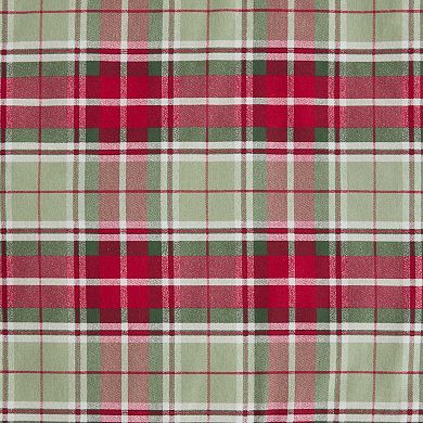 Laura Ashley Mulholland Plaid Red King Comforter Set