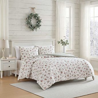 Laura Ashley Pinecone Berries Green King Comforter Set