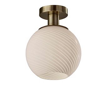 ADESSO Swirl Flush Mount Light Fixture
