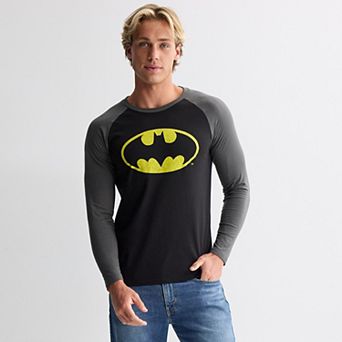 Men's Batman Hero Shield Raglan Graphic Tee
