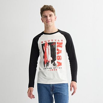 Men's NASA Shuttle Graphic Long Raglan Sleeve Top