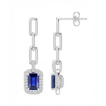 MASTERPIECE Sterling Silver Gemstone Earrings