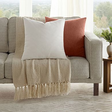 Home Collection Stonewashed Distressed Throw Pillow Cover