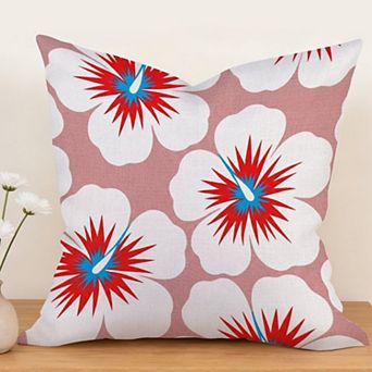 Outdoor Decorative Throw Pillow Cover, 18", Waterproof Throw Pillow Sham, Single-Side Print