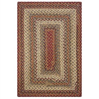 Homespice Pumpkin Pie Braided Rug for Primitive and Country Decor Mustard/Gold Rug