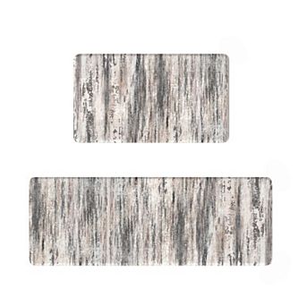 BOGASYL 2 pc Non-Slip Kitchen Rug Set Anti Fatigue Kitchen Mats for Floor, 17"x47"+17"x29"