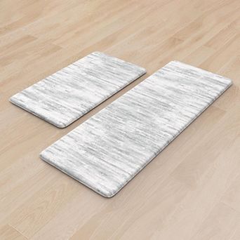 BOGASYL 2 pc Non-Slip Kitchen Rug Set Anti Fatigue Kitchen Mats for Floor, 17"x47"+17"x29"