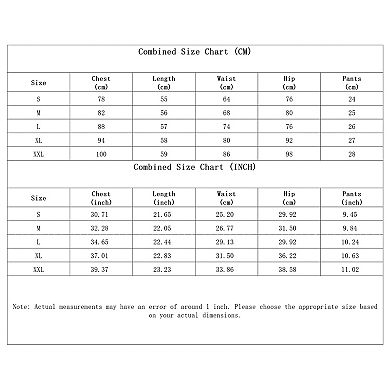 Women's 2-Piece Palm Print Tankini Swimsuit with Boyshorts, Tummy Control Bathing Suit