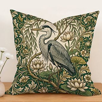 William Morris Botanical Floral Decorative Throw Pillow, 18" Flowers Print Outdoor Pillow Cover