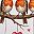 Orange Robin Hearts