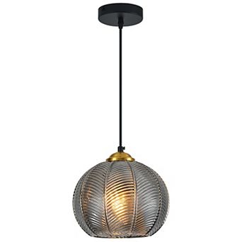 Modern Glass Globe Pendant Light Fixture 1 Pack for Kitchen Island Bedroom
