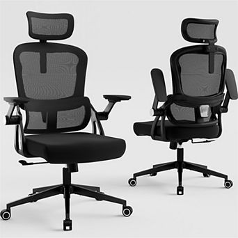 Loheer High Back Ergonomic Mesh Office Chair with Adjustable Headrest and Lumbar Support