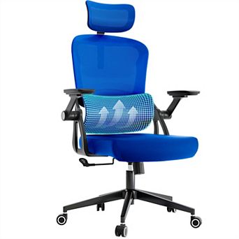 Loheer High Back Ergonomic Mesh Office Chair with Adjustable Headrest and Lumbar Support