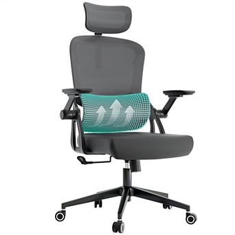 Loheer High Back Ergonomic Mesh Office Chair with Adjustable Headrest and Lumbar Support